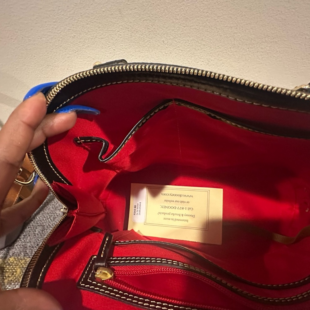 Dooney & Bourke Black and Gray Satchels with Tan Accents. Brand new 2 for 1 deal - Picture 5 of 8